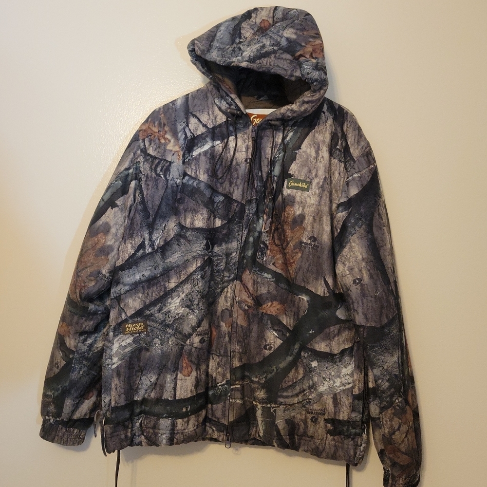 Gamehide Hunting Jacket Adult Medium Brown Lined‎ Mossy Oak Hushhide
